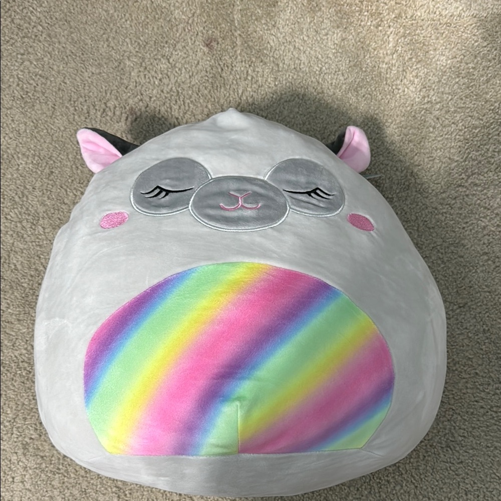 Marlowe the Llama Squishmallow with tag 14”
(2 small stains)